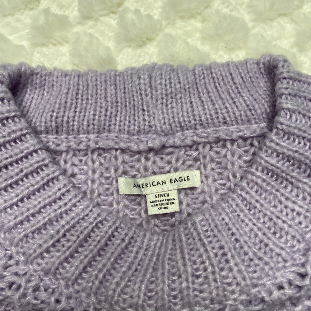 American Eagle Lavender Oversized Sweater - Small - Picture 3 of 5